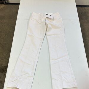 Stooshy Women's Cream Wide Leg Jeans